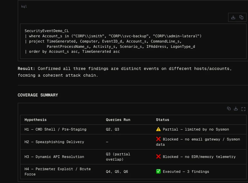 Agentic execution engine running automated response playbooks