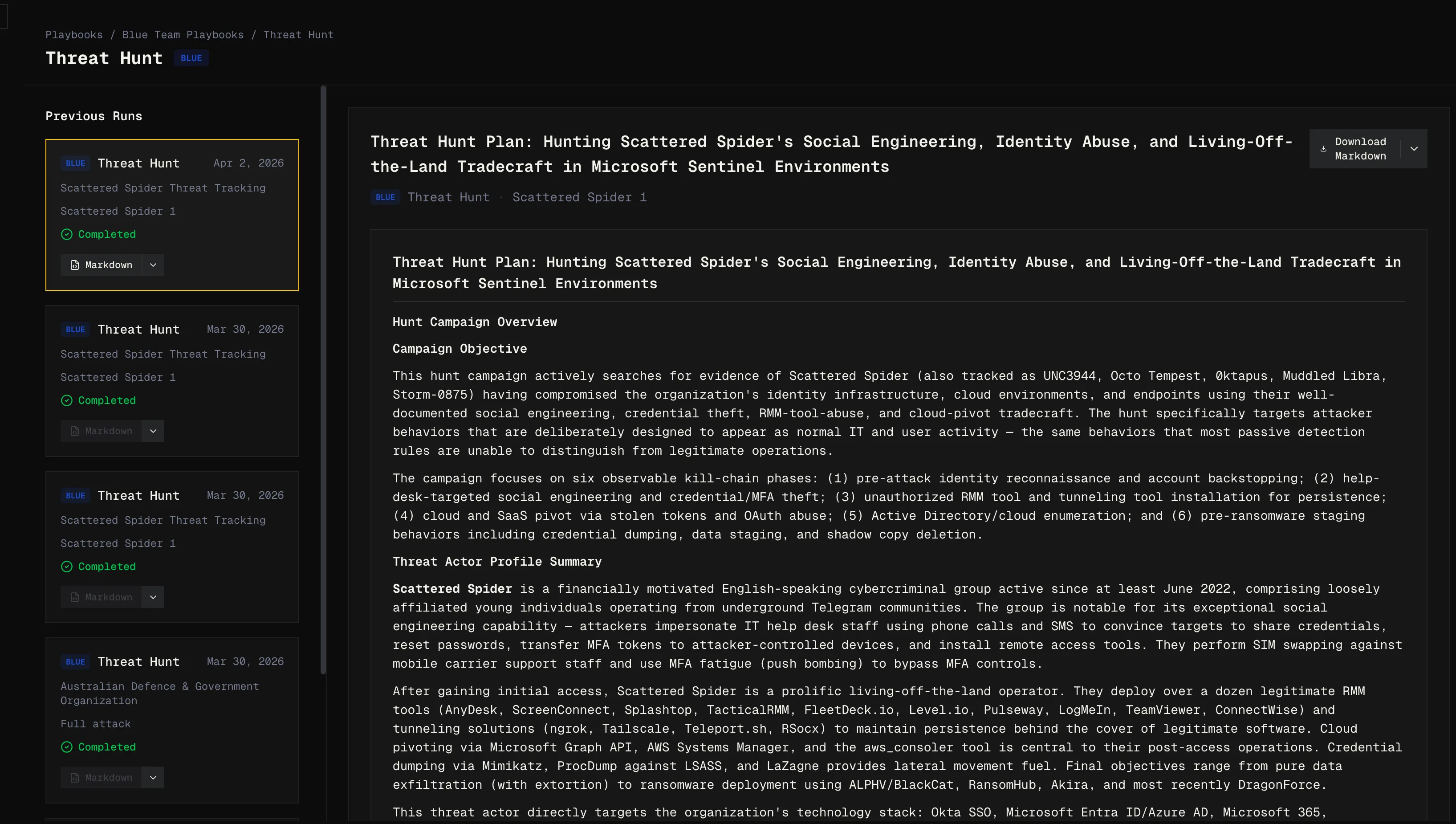 Blue team detection playbook with coverage validation rules